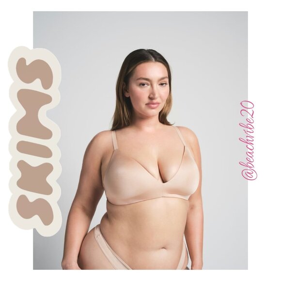 SKIMS Wireless Form T-Shirt Demi Bra Mica 34DDD NWT - Picture 2 of 5